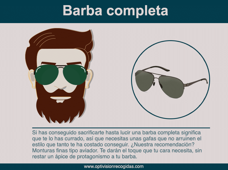 Gafas de sol - Estilo Barba completa